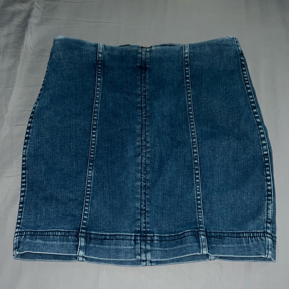 Free People Denim Mini Skirt